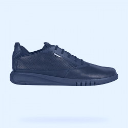 Geox® AERANTIS: Men's Black Low Top Sneakers | Geox® FW22