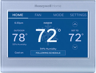 Honeywell Home Smart Color Thermostat with Wi-Fi Connectivity Silver  RTH9585WF - Best Buy