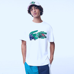 Men's Relaxed Fit Oversized Crocodile T-Shirt - Men's T-shirts - New In  2023 | Lacoste