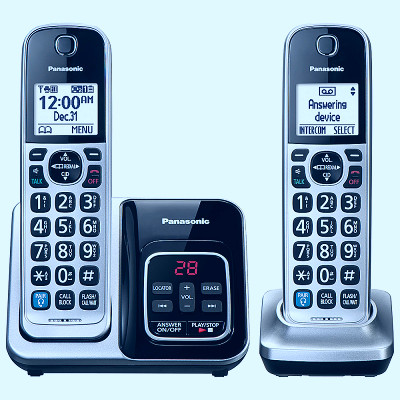 Panasonic KX-TGE633M DECT 6.0 Expandable Cordless Phone System with Digital  Answering System Metallic Black KX-TGE633M - Best Buy