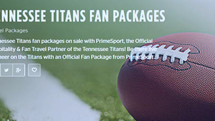 PrimeSport Becomes Titans' Hospitality, Travel Provider