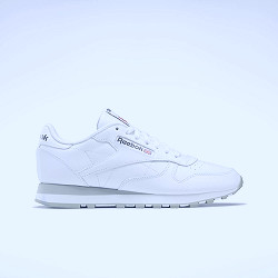 Classic Leather Shoes - Ftwr White / Pure Grey 3 / Pure Grey 7 | Reebok