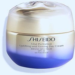 Amazon.com: Shiseido Vital Perfection Uplifting and Firming Day Cream SPF  30-50 mL - Broad-Spectrum SPF 30 Anti-Aging Moisturizer - Visibly Lifts,  Firms & Improves Appearance of Fine Lines & Wrinkles : Beauty