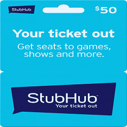 StubHub $50 Gift Card StubHub 50 - Best Buy