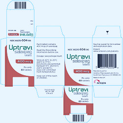 Rx Item-Uptravi� Selexipag Tablets 400 Mcg Rx Only 60 Tablets By Actelion  Pharma