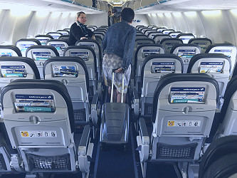 WestJet 737-700 main cabin (economy class) YYC-SAN – SANspotter