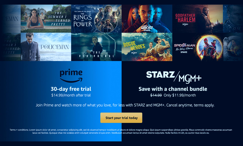 Starz, MGM Plus Bundle on Amazon Prime Video at Discounted Price - Variety