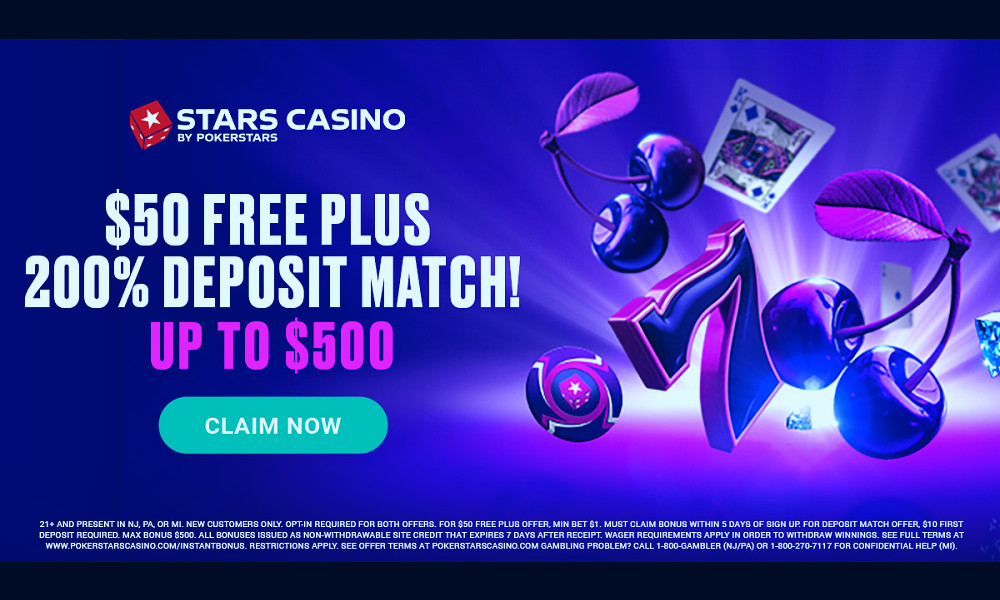 Stars Casino Bonus Code: $50 Free Play + 200% Deposit Boost | OddsChecker