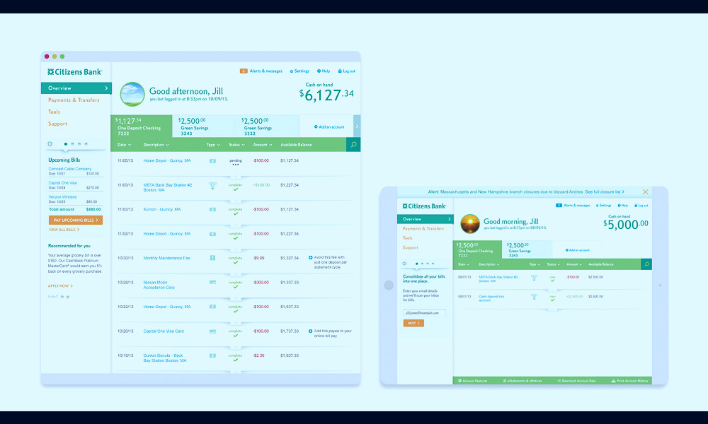 Portfolio - Citizens Bank - Online Banking