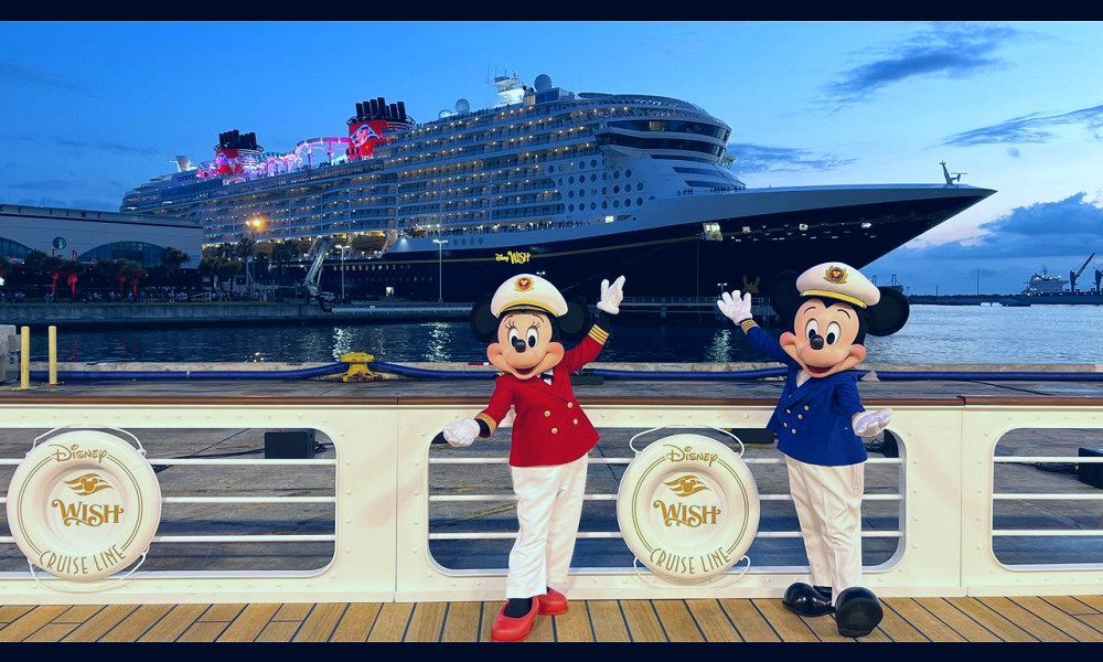 Disney Wish cruise ship sails into Port Canaveral