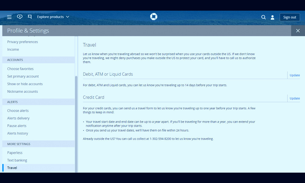 How to Complete a Chase Travel Notification Form Online - The Travel Sisters