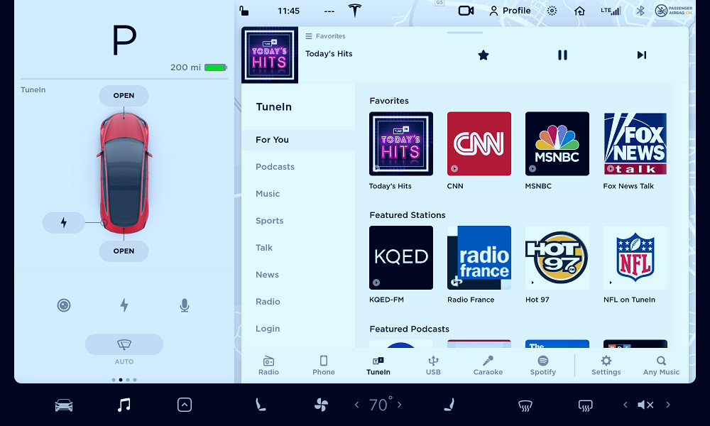 TuneIn Reveals New User Experience in Tesla | TuneIn