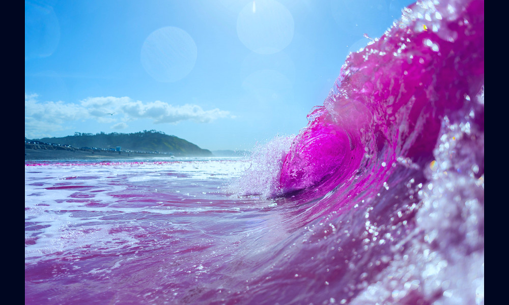 San Diego pink waves get dyed as scientists study water pollution