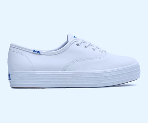 Women - The Platform Leather Sneaker - Platform | Keds