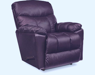 La-Z-Boy Morrison Burgundy Leather Rocker Recliner | Homemakers