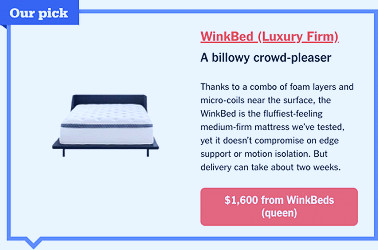 WinkBeds Luxury Hybrid Mattress | 120 Night Trial | Lifetime Warranty